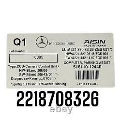 07-14 Mercedes W221 S550 CL550 Rear View Backup Camera Control Module OEM
