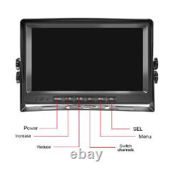 1080P 9 Car Truck LCD Monitor withRear View Backup Reverse Camera Loop Recording