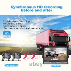 1080P 9 Car Truck LCD Monitor withRear View Backup Reverse Camera Loop Recording