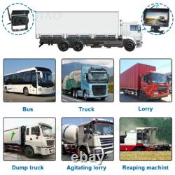 1080P Wireless Dual Rear View Backup Camera 7 LCD Monitor for Truck Trailer RVs