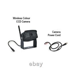 1080P Wireless Rear View 7'' DVR Quad Monitor Backup Camera For Truck RV Trailer