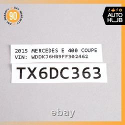 10-17 Mercedes W207 E400 CLS550 Parking Rear View Backup Back Up Camera OEM