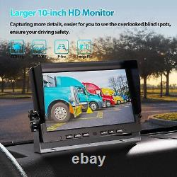 10.1 AHD Monitor DVR Side Rear View Backup Camera Reversing Kit for Truck Van