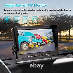 10.1 DVR Monitor 4CH Vehicle Rear view Backup Camera for Truck Trailer Caravan