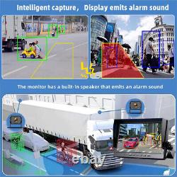 10.1 DVR Monitor BSD AI 1080P Front Rear View Camera Backup For Rv Truck Camper