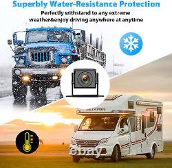 10.1 DVR Monitor BSD AI 1080P Front Rear View Camera Backup For Rv Truck Camper