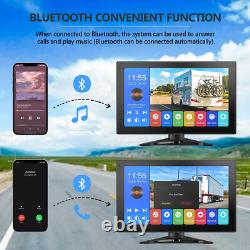 10.1 DVR Quad Monitor Bluetooth 4x Rear View Backup Camera For Motorhome Truck