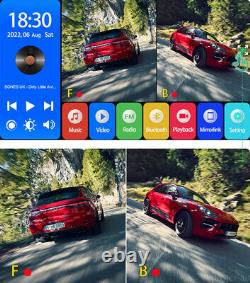 10.1 DVR Quad Monitor Bluetooth 4x Rear View Backup Camera For Motorhome Truck