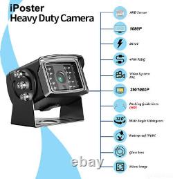 10.1 DVR Quad Monitor Bluetooth 4x Rear View Backup Camera For Motorhome Truck