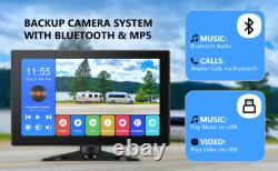 10.1 DVR Quad Monitor Bluetooth 4x Rear View Backup Camera For Motorhome Truck