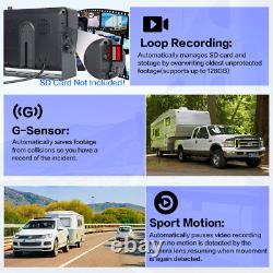 10.1 Digital Wireless Backup Camera DVR Monitor Rear View Record For Truck RV