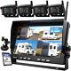 10.1 Digital Wireless DVR Monitor 1080P Backup Rear Side View Camera Truck RV
