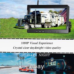 10.1 Digital Wireless DVR Monitor 1080P Backup Rear Side View Camera Truck RV