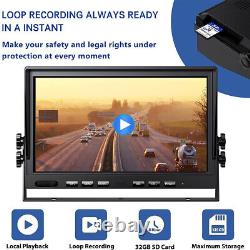 10.1 Digital Wireless DVR Monitor 1080P Backup Rear Side View Camera Truck RV