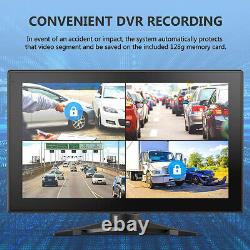 10.1 IPS Touch Screen DVR Monitor 1080P Car Backup Cameras System for Truck Bus