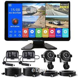 10.1 IPS Touch Screen DVR Record Monitor Backup Camera System for Car Truck Bus