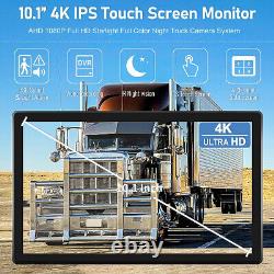 10.1 IPS Touch Screen DVR Record Monitor Backup Camera System for Car Truck Bus