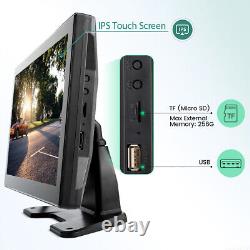 10.1 IPS Touch Screen DVR Record Monitor Backup Camera System for Car Truck Bus