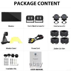 10.1 IPS Touch Screen DVR Record Monitor Backup Camera System for Car Truck Bus