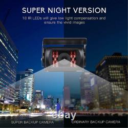 10.1'' Quad Monitor Rear Front Side View Backup CCD Camera System Truck 12-24V