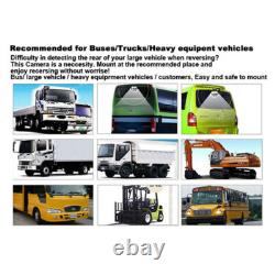 10.1 Quad Monitor Splitscreen IR CCD Backup Rear View Camera for Truck Bus Car