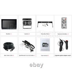 10.1 Quad Monitor Splitscreen IR CCD Backup Rear View Camera for Truck Bus Car