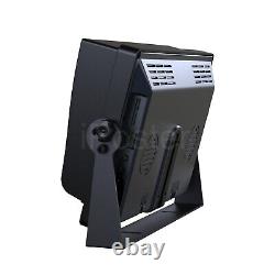 10.1 Quad Split CCTV Monitor 2x Backup Heavy Duty Camera For Truck Caravan RV
