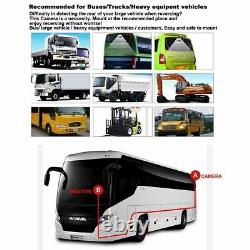 10.1 Quad Split CCTV Monitor 2x Backup Heavy Duty Camera For Truck Caravan RV
