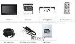 10.1 Quad Split Monitor IR Rear View Backup Camera 12-24V For Caravan Truck RV