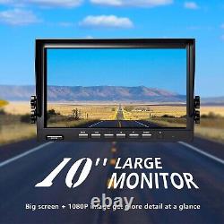 10.1 Wireless Monitor DVR 1080P Backup Camera Truck 360 Side Rear View System