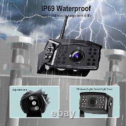 10.1 Wireless Monitor DVR 1080P Backup Camera Truck 360 Side Rear View System