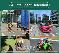 10.36Touchable Quad Monitor 1080P Backup Camera Android Auto Mirror-Link FM DVR