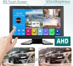 10.36 4CH CAMERA quad-screen DVR Rearview backup cameras truck RV Bus trailer