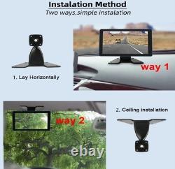 10.36 4CH CAMERA quad-screen DVR Rearview backup cameras truck RV Bus trailer