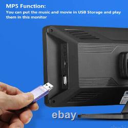 10.36 IPS Quad Monitor DVR 4 Backup Camera Multi Media For Truck Trailer RV Bus
