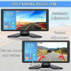 10.36 IPS Quad Monitor DVR 4 Backup Camera Multi Media For Truck Trailer RV Bus