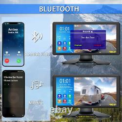 10.36 IPS Quad Monitor DVR 4 Backup Camera Multi Media For Truck Trailer RV Bus
