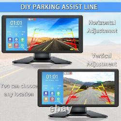 10.36 IPS Quad Monitor DVR 4 Backup Rear View Camera For Truck Trailer RV Bus