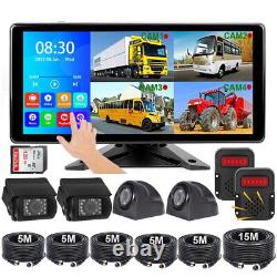 10.36 Inch DVR Monitor AHD Car Rear/Side View Backup Camera with2 BSD AI Detection