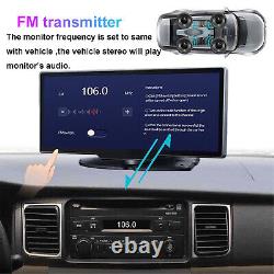 10.36 Monitor 1080P Backup Camera Front Rear Left Right 360° View No Blind Spot