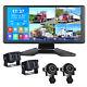 10.36 Quad Monitor DVR Dash Cam Rear View Backup Cameras Truck Semi Trailer RV