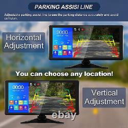 10.36 Quad Monitor DVR Dash Cam Rear View Backup Cameras Truck Semi Trailer RV