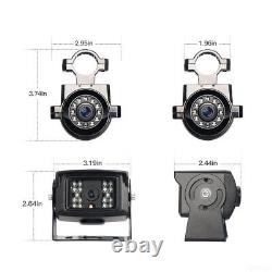 10.36 Quad Monitor DVR Dash Cam Rear View Backup Cameras Truck Semi Trailer RV