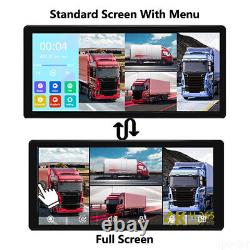10.36 Quad Monitor DVR Dash Cam Rear View Backup Cameras Truck Semi Trailer RV