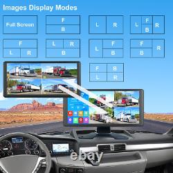 10.36 Quad Split Touchscreen IPS Monitor DVR Reversing Backup Rear View Camera