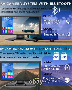 10.36'' Touch Screen DVR Monitor BT Rear View Backup Camera for VW Crafter Van