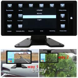 10.36 Touch Screen DVR Monitor Bluetooth Rear Side Front View Backup Camera Kit