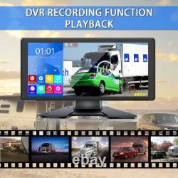 10.36 Touch Screen Monitor DVR 360 1080P Backup Front Rear Side View Cameras Rv