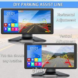 10.36 Touch Screen Monitor DVR 360 1080P Backup Front Rear Side View Cameras Rv