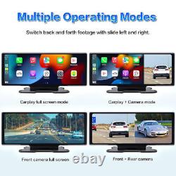 10'' IPS Quad Monitor DVR 2 Backup Rear View Camera For Truck Trailer RV Bus